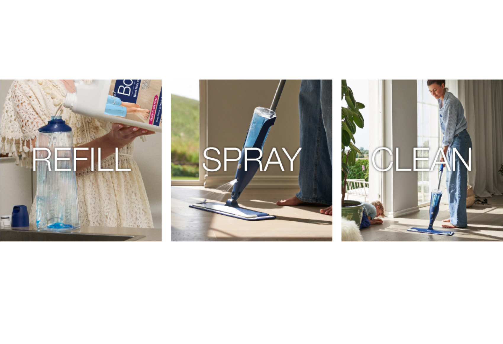 Refill, Spray, Clean